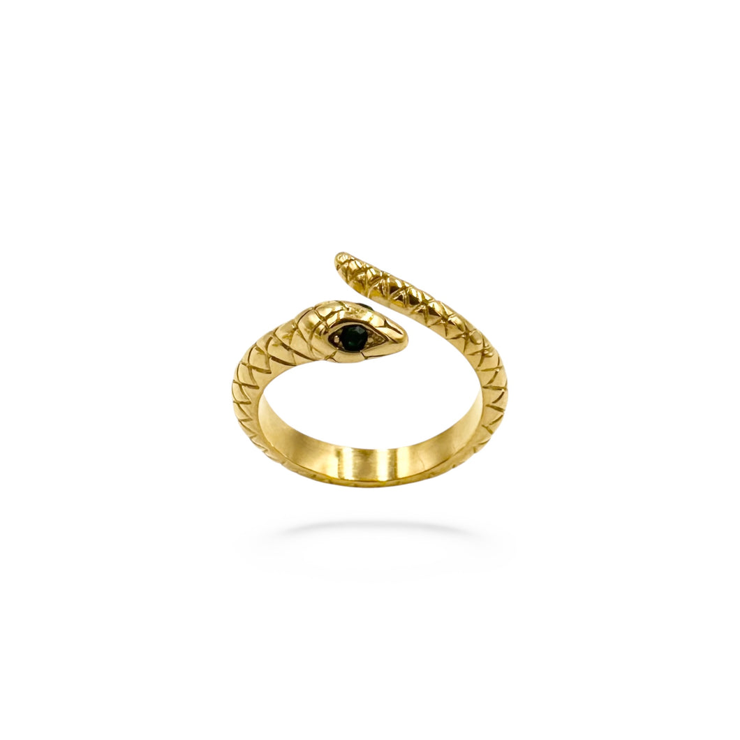 Simple Snake Ring | 18k Gold Fill | One Size/Adjustable