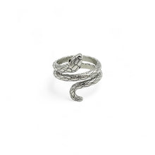 Load image into Gallery viewer, Large Snake Ring | Silver, Stainless Steel | Size 6-9
