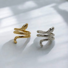 Load image into Gallery viewer, Large Snake Ring | 18k Gold Fill | Size 6-9
