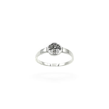 Tree of Life Signet Ring | 925 Sterling Silver | Size 6 - 10