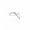 Deep Chevron Ring | 925 Sterling Silver | Size 5-10