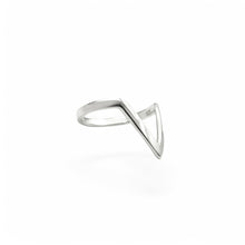 Load image into Gallery viewer, Deep Chevron Ring | 925 Sterling Silver | Size 5-10
