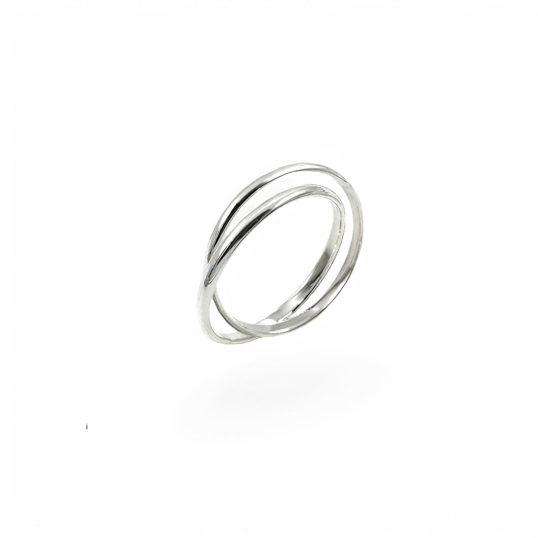 2mm Duo Ring | 925 Sterling Silver | Size 6-10