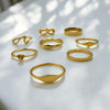 Simple Infinity Ring Band | 18k Gold Fill | Size 6-9