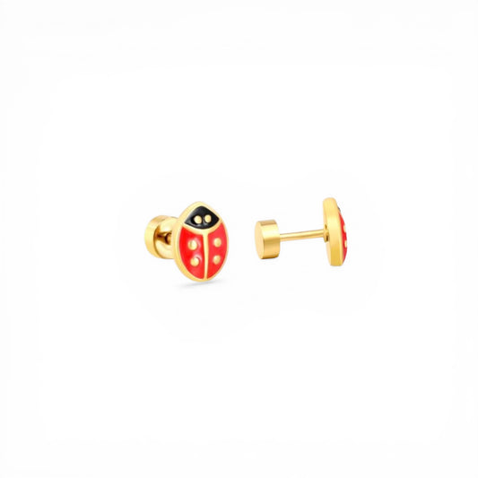 Little Ladybug Studs | 18k Gold Filled