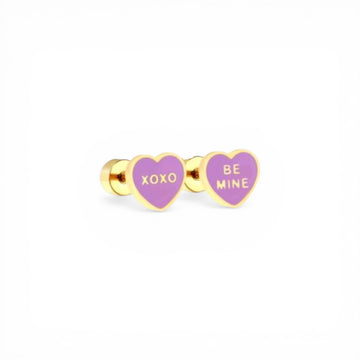 Sweetheart Studs | 18k Gold Filled