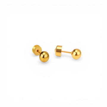 5mm Gold Ball Studs | 18k Gold Filled
