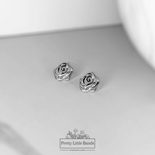 Load image into Gallery viewer, Rose Stud Earrings | 925 Sterling Silver
