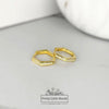 Hexagon Hoop Earrings | Available in Silver & 18k Gold
