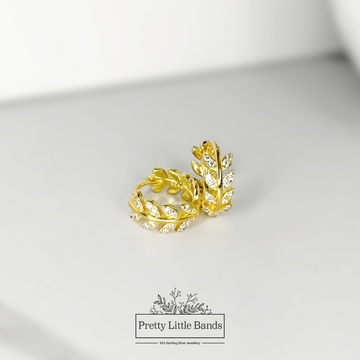 Ivy Hoop Earrings | Available in Silver & 18k Gold
