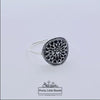 Rotating video of 925 Sterling Silver Mandala Ring (large), 13mm | Pretty Little Bands