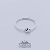 Rotating video of 925 Sterling Silver Element Ring, 4mm | Pretty Little Bands