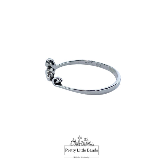 925 Sterling Silver Love Ring, 5mm | Pretty Little Bands