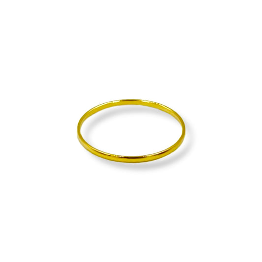 Gold Ring Band 1mm | 18K Gold | Size 5 & 6 ONLY