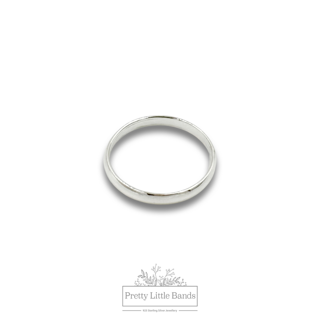 3mm Plain Rounded Band | 925 Sterling Silver