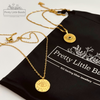 Evil Eye Coin Pendant Necklace | 18k Gold