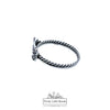 925 Sterling Silver Filigree Chevron Ring, 12mm | Pretty Little Bands
