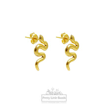 Load image into Gallery viewer, Snake Stud Earrings | 18k Gold Filled
