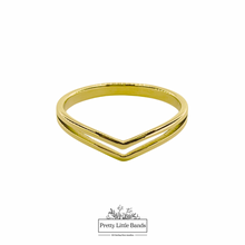 Load image into Gallery viewer, Double Chevron Ring | 18K Gold Filled
