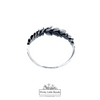 925 Sterling Silver Olive Branch Ring, 7mm | Pretty Little Bands