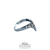 925 Sterling Silver Filigree Chevron Ring, 13mm | Pretty Little Bands