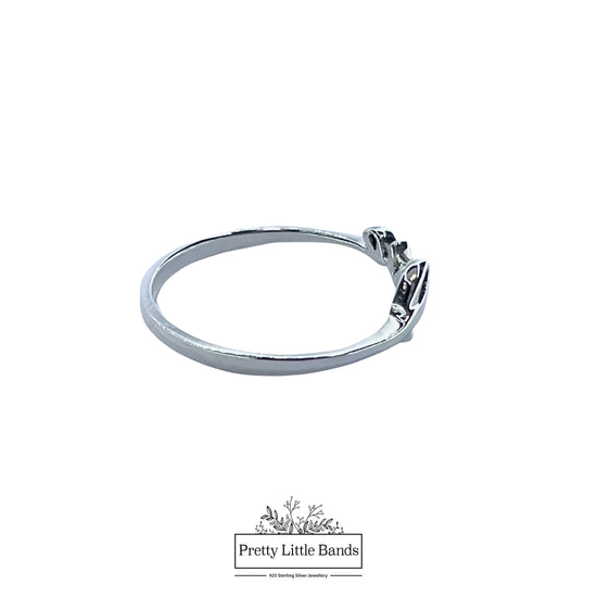 925 Sterling Silver Love Ring, 5mm | Pretty Little Bands