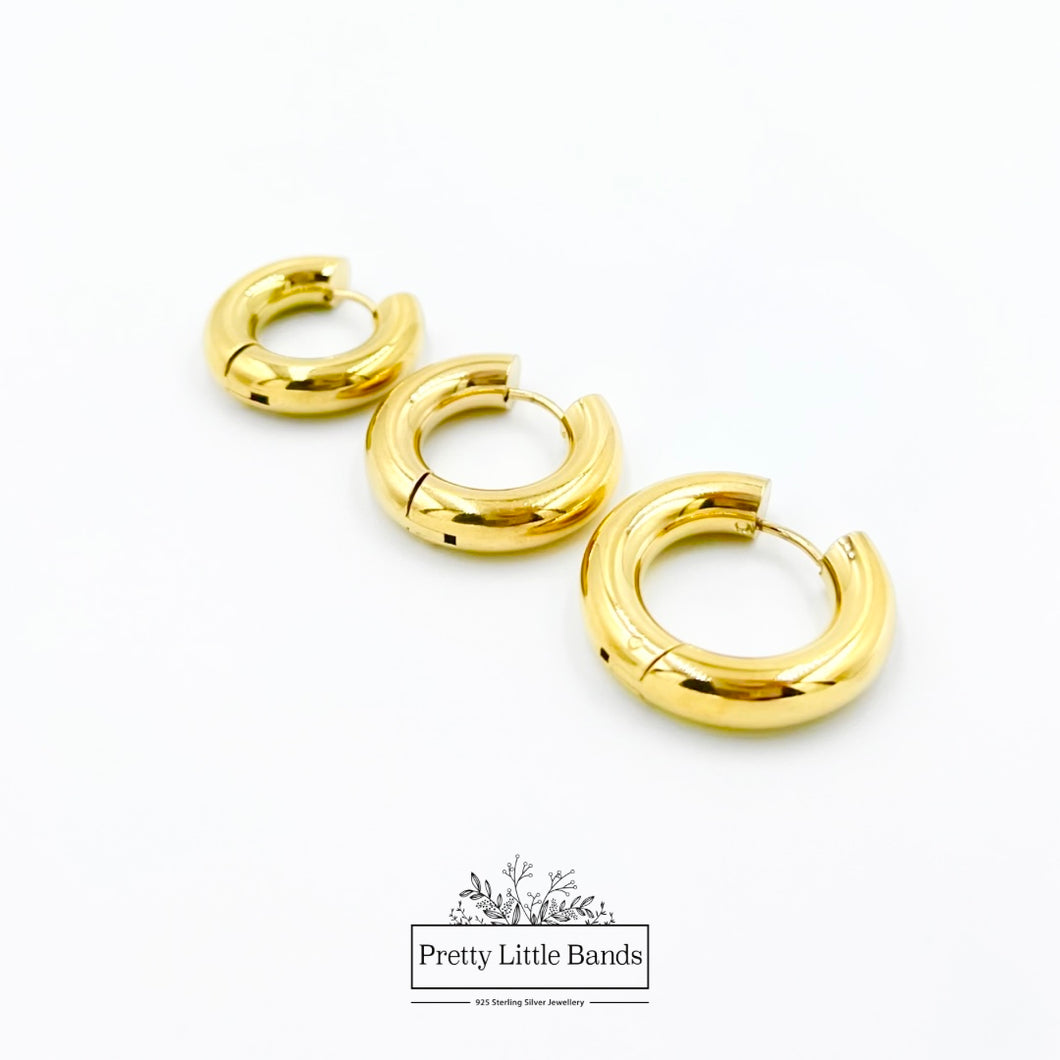 Endless Donut Hoop Earrings | 18k Gold Filled