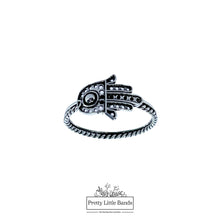 Load image into Gallery viewer, 925 Sterling Silver Filigree Chevron Ring, 12mm | Pretty Little Bands
