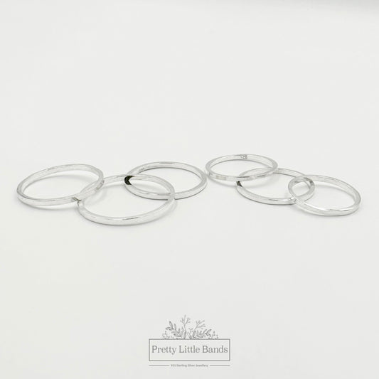 Squared Edge Silver Ring 1.5mm | 925 Sterling Silver | Size 4-8