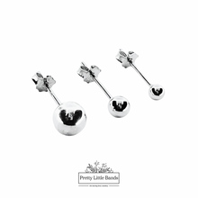 Load image into Gallery viewer, Classic Silver Ball Studs | 925 Sterling Silver | Available in 4 Sizes
