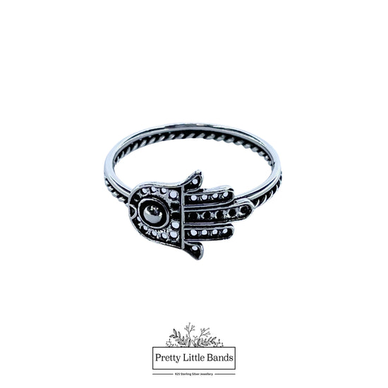 925 Sterling Silver Filigree Chevron Ring, 12mm | Pretty Little Bands