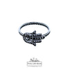 925 Sterling Silver Filigree Chevron Ring, 12mm | Pretty Little Bands