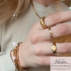 Double Chevron Ring | 18K Gold Filled