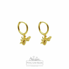 Honey Bee Hoop Earrings | Available in Silver & 18k Gold