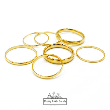 Gold Ring Band 5mm | 18K Gold | Size 6, 7, 8