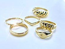 Load image into Gallery viewer, Double Chevron Ring | 18K Gold Filled
