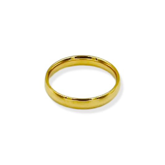 Gold Ring Band 3mm | 18K Gold | Size 6, 7, 8