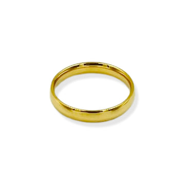 Gold Ring Band 3mm | 18K Gold | Size 6, 7, 8