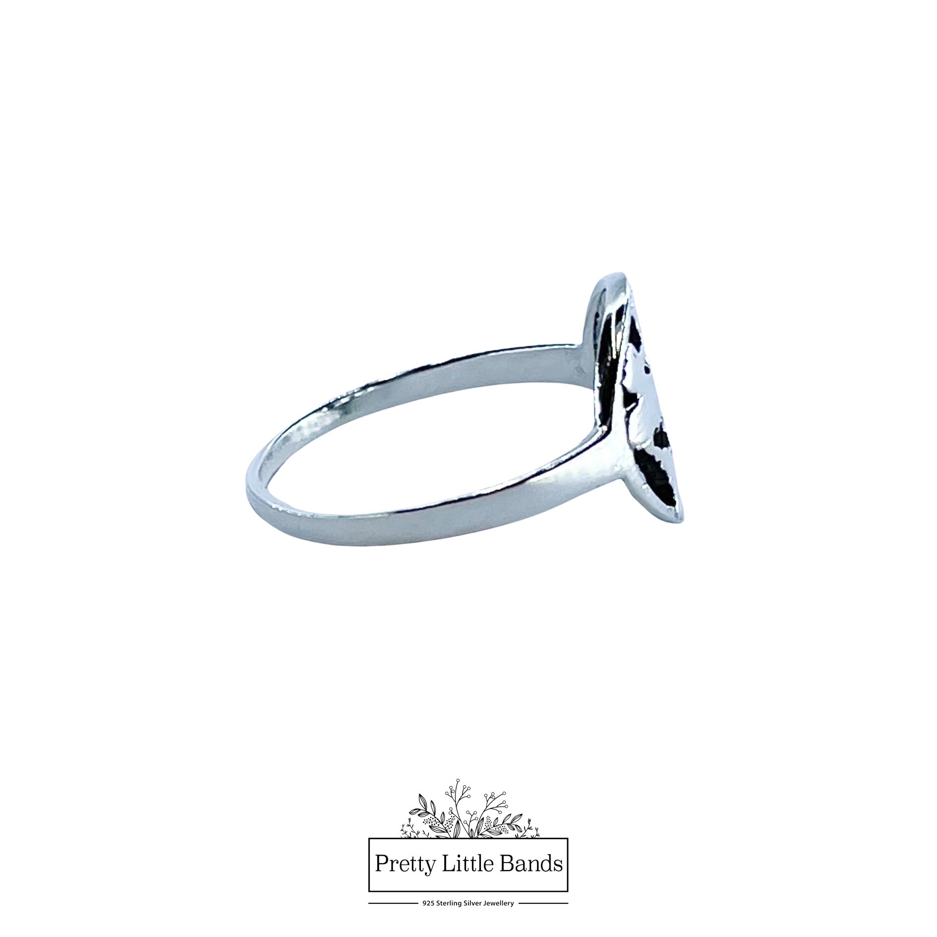 925 Sterling Silver Earth Ring, 12mm | Pretty Little Bands